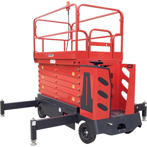 Самоходный ножничный подъемник GROST Sky 0.3-13 с аккумуляторным электродвигателем и электроподъемом по доступной цене в Караганде. Не теряйте времени и заказывайте у нас прямо сейчас! Надежное качество и выгодные условия ждут вас.