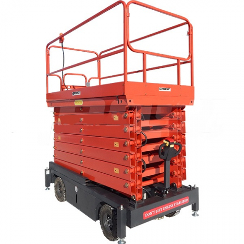 Самоходный подъёмник ножничного типа GROST Tower 0.5-9 по доступной цене в Караганде. Не теряйте времени и заказывайте у нас прямо сейчас! Надежное качество и выгодные условия ждут вас.