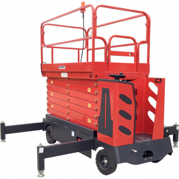 Самоходный ножничный подъемник GROST Sky 0.3-13 с аккумуляторным электродвигателем и электроподъемом по выгодной цене в Караганде. Надежное качество и лучшие условия ждут вас.